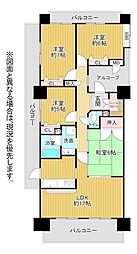 アプローズ行橋駅前 4LDKの間取図画像
