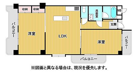 南向きで日当たり良好です