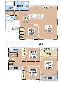 間取り:広々としたLDKは18.2帖。各所に収納が充実しており、ゆとりのある暮らしをサポートします。 間取り:広々としたLDKは18.2帖。各所に収納が充実しており、ゆとりのある暮らしをサポートします。