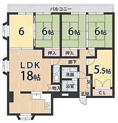 フジエホワイトローザ熊谷 5LDKの間取図画像