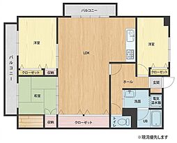 エクレール別院 3LDKの間取図画像