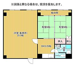 大門ビル 3LDKの間取図画像