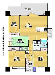 サンライフ小倉東 4LDKの間取図画像