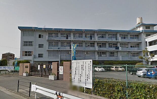北九州市立永犬丸中学校（601m）