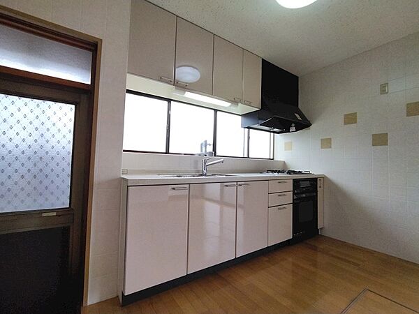 キッチン横には勝手口があり、ゴミ出しに便利です