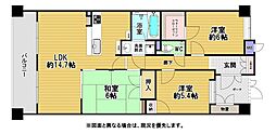 ジェネラス高田 3LDKの間取図画像