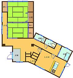 清滝三丁目戸建 8SLDKの間取り