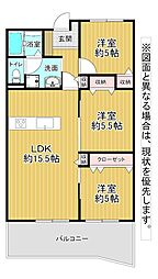 間取図画像 3LDK