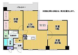 間取図画像 3LDK