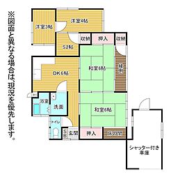 黒川東二丁目13番戸建 4SDKの間取り