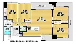 ヴィセント到津 4LDKの間取図画像