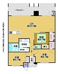 アーティックス戸畑沖台 3LDKの間取図画像