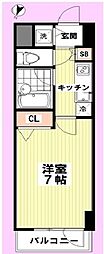 ステージファースト恵比寿 1Kの間取図画像