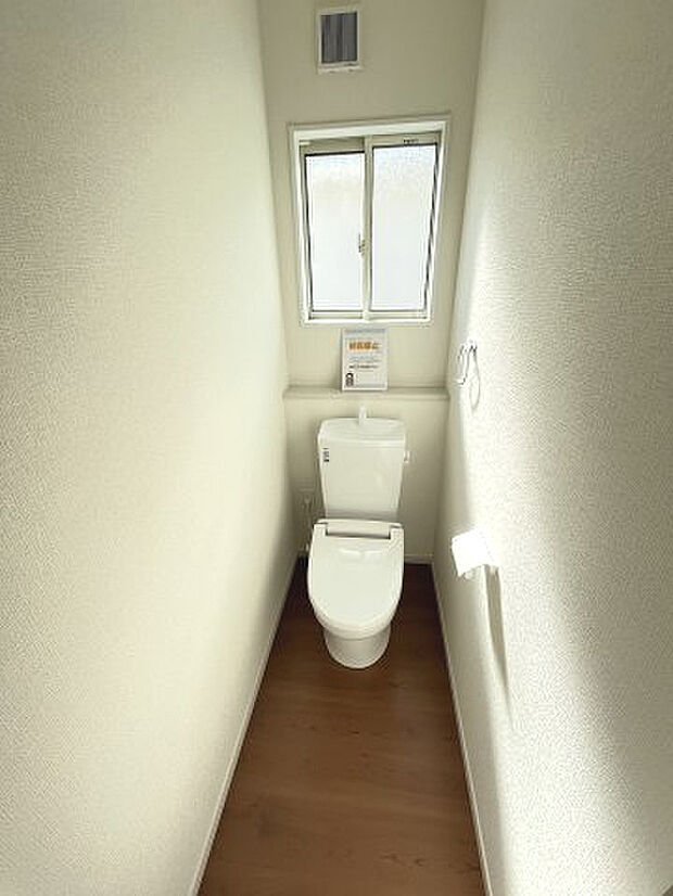 施工例。2階にもトイレです。