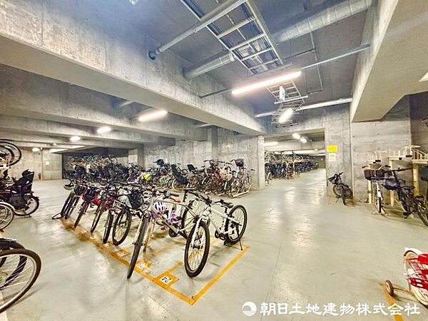 地下の駐輪場になります！