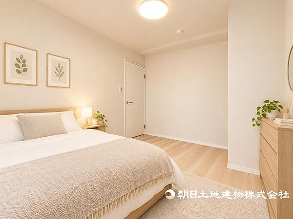 誰もが好みで飾れるシンプルな室内に仕上げてあります。