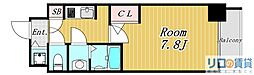 S-RESIDENCE新大阪駅前 1Kの間取図画像