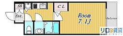 S-RESIDENCE新大阪駅前 1Kの間取図画像