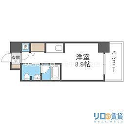 GlenparkEsaka2 ワンルームの間取図画像