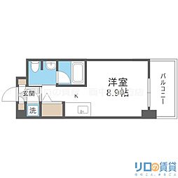 GlenparkEsaka2 ワンルームの間取図画像