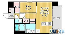 エル・セレーノ新大阪北 6階1LDKの間取り