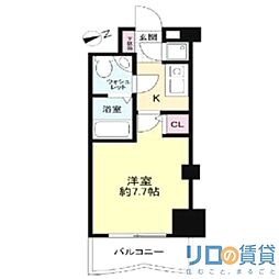 セレニテ新大阪弐番館 13階1Kの間取り