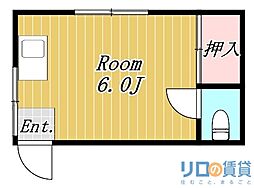 ハイツトキオ ワンルームの間取図画像