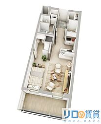 エステムコート新大阪XVIパルス 9階1DKの室内