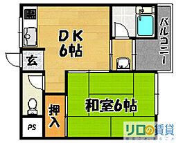 間取図画像 1DK