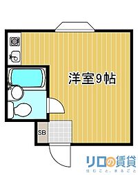 コスモハウス瑞光 ワンルームの間取図画像