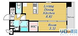 Luxe新大阪西 1LDKの間取図画像