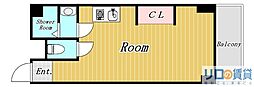 マンション冨士 ワンルームの間取図画像