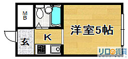 Bulkcourt ワンルームの間取図画像