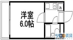 ミフネセントラルベア東淀川 1Kの間取図画像