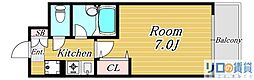 エスリード新大阪第8 1Kの間取図画像