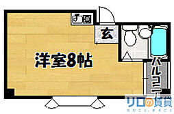 レモンビル ワンルームの間取図画像