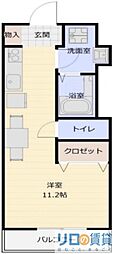 新大阪第一ダイヤモンドマンション ワンルームの間取図画像