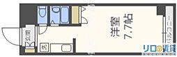 カンタル新大阪 ワンルームの間取図画像