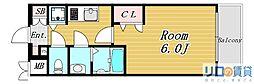 プレサンス新大阪ヴィガ 1Kの間取図画像