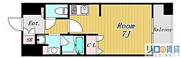 ゲートコート新大阪North ワンルームの間取図画像