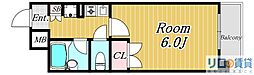 エスリード新大阪第8 1Kの間取図画像