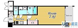 アドバンス新大阪5 1Kの間取図画像