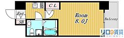 SEST新大阪 1Kの間取図画像