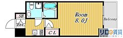 SEST新大阪 1Kの間取図画像