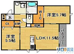 物件の間取り
