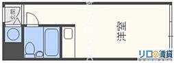 ファミールハイツ北大阪3号棟 ワンルームの間取図画像