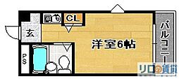 サンノゼハイツ ワンルームの間取図画像