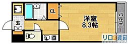 セブンハイツ 1Kの間取図画像