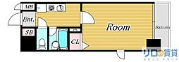 エスリード新大阪第5 1Kの間取図画像