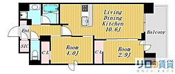 シーズンフラッツ新大阪SOUTH 2LDKの間取図画像